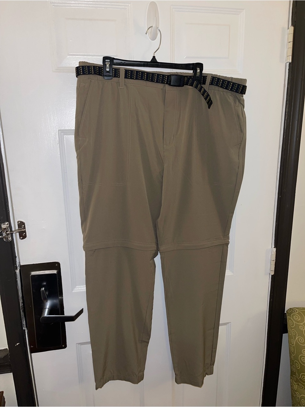 Gerry Men's Convertible Travel Pants in tan - Size 40